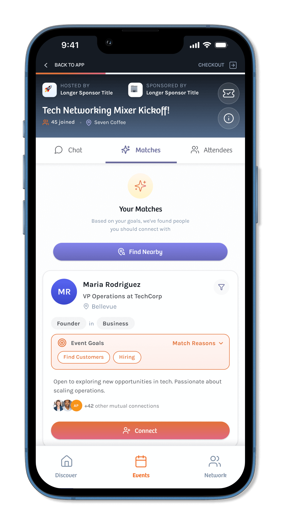 Attendee Networker Matching Showcase Attendee Networker Matching Showcase