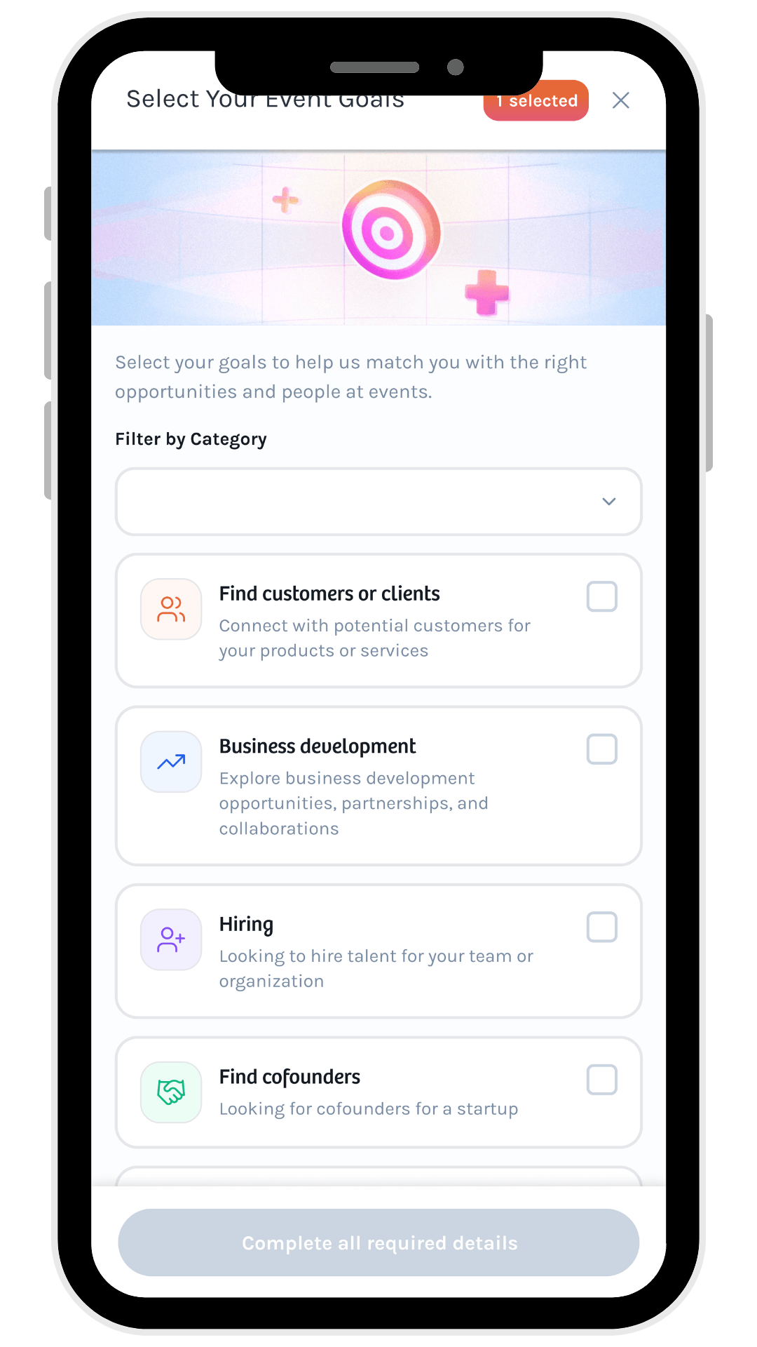 Event Goals Veery Event Goals Veery
