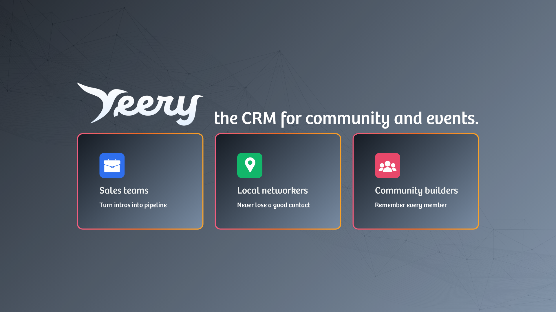 Veery Event CRM